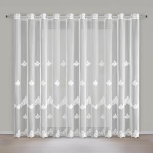 ZÁCLONA NA KRÚŽKOCH ISARI 350X250 CM KVETY