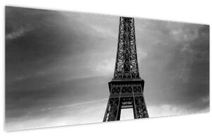 Obraz - Ružové auto v Paríži (120x50 cm)