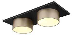 GLOBO 56964-2 RAYMOND stropné svietidlo LED 24W 2900/1000lm 3000K čierna, champagne