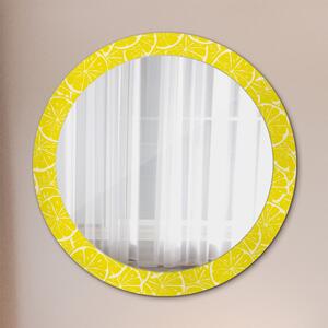 Okrúhle dekoračné zrkadlo s motívom Citrón