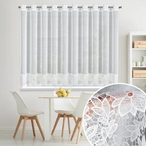 ZÁCLONA NA KRÚŽKOCH ARTEMIDA 350X145 CM BIELA