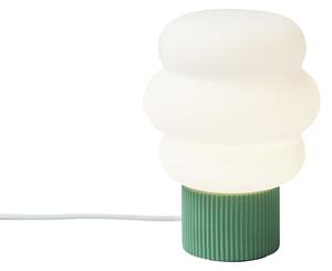 Japandi stolná lampa zelená s opálovým sklom 18 cm - Kumo