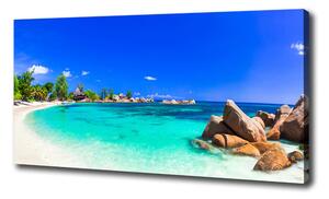Foto obraz na plátne Pláž Seychely oc-118051170