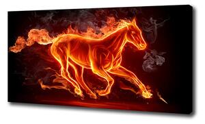 Foto obraz tlačený na plátne Kôň v plameňoch