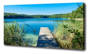 Foto obraz na plátne Mólo nad jazerom oc-119795565