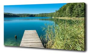 Foto obraz na plátne Mólo nad jazerom oc-119795529