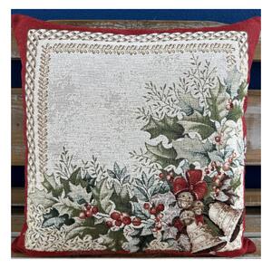 Vianočná gobelínová obliečka na vankúš 42x42 cm Chenille 4116 Farba Viacfarebná Rozmery 42x42 cm