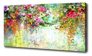 Foto obraz na plátne do obývačky Farebné kvety