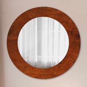 Zrkadlomat.sk Prírodné drevo Prírodné drevo Okrúhle zrkadlo s motívom lsdo-00206