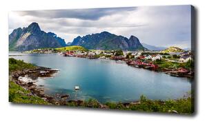 Moderný fotoobraz canvas na ráme Lofoty v Nórsku