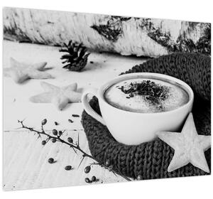 Obraz - Zimné cappuccino (70x50 cm)