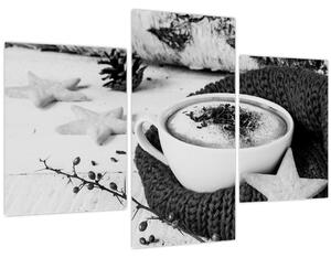 Obraz - Zimné cappuccino (90x60 cm)