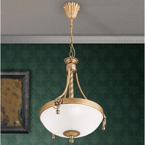 Orion HL 6-1611/3 - Luster na reťazi ROCCA 3xE27/60W/230V pr. 32 cm bronz/biela