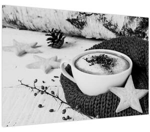 Obraz - Zimné cappuccino (90x60 cm)