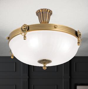 Orion DL 7-523/43 - Prisadený luster ROCCA 4xE27/60W/230V pr. 43 cm bronz/biela
