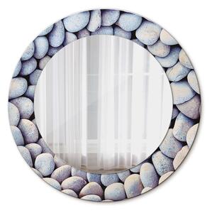Okrúhle dekoračné zrkadlo s motívom Koleso morských kameňov
