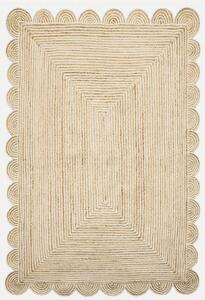 Diamond Carpets India , Ručne viazaný kusový koberec Aerie J 37 Natural, 120x170, béžová, chodba / predsieň
