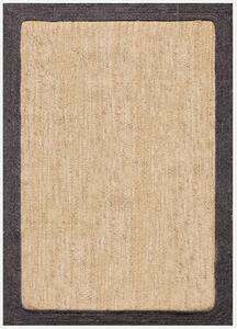 Diamond Carpets India , Ručne viazaný kusový koberec Brisa SM 08 Natural Black, 80x150, béžová, chodba / predsieň