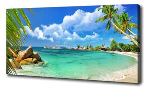 Foto obraz na plátne Seychely pláž oc-37245256