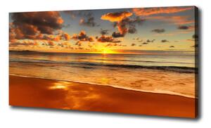 Foto obraz canvas Západ slnka pláž oc-40275478