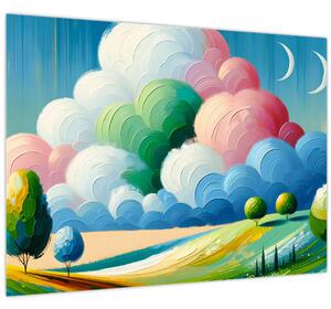 Obraz - Krajinka s mrakom (70x50 cm)