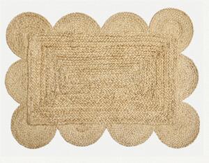 Diamond Carpets India , Ručne viazaná rohožka Orla J-44 Natural, 50x80, béžová, chodba / predsieň