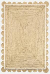 Diamond Carpets India , Ručne viazaný kusový koberec Solin J 40 Natural, 120x170, béžová, chodba / predsieň