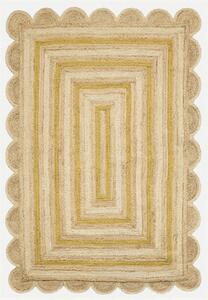 Diamond Carpets India , Ručne viazaný kusový koberec Soren J-41 Natural Yellow, 120x170, žltá, chodba / predsieň