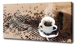 Foto obraz na plátne Káva a zrnká kávy oc-45865517