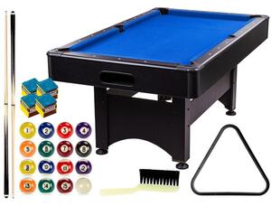 GamesPlanet® 2303 Biliardový stôl pool biliard s vybavením, 6 ft