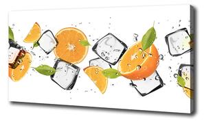 Foto obraz na plátne Pomaranče s ľadom oc-50150012
