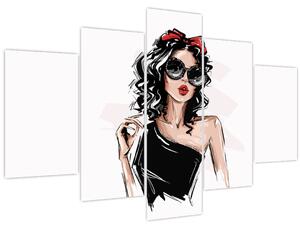 Obraz - Fashion woman (150x105 cm)