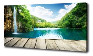 Foto obraz na plátne Vodopád v lese oc-55082996