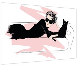 Obraz - Fashion lady (90x60 cm)