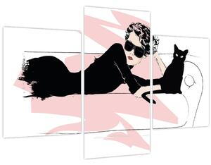 Obraz - Fashion lady (90x60 cm)