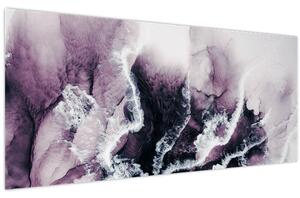 Obraz - Fialový mramor N⁰2 (120x50 cm)