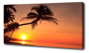 Foto obraz na plátne Západ slnka pláž oc-60014664