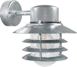 Nordlux - Vonkajšie nástenné svietidlo VEJERS 1xE27/60W/230V IP54 strieborné