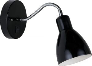 Nordlux - Nástenné svietidlo CYCLONE 1xE14/15W/230V čierne