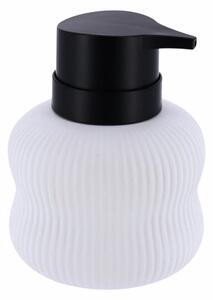 Dávkovač mydla Ceran, biela/s čiernymi prvkami, 300 ml