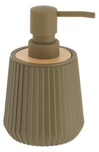 Dávkovač mydla Roza, olivová/s drevenými prvkami, 250 ml