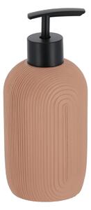 Dávkovač mydla Elya, púdrová/s čiernymi prvkami, 400 ml