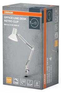 Osram - Stmievateľná LED stolná lampa s klipom OFFICE LINE LED/9W/230V 3000K biela