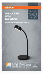 Osram - Stmievateľná LED stolová lampa OFFICE LINE LED/4,8W/230V čierna