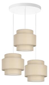 Brilagi - Závesný luster na lanku RESNA 3xE27/60W/230V priemer 45 cm béžový