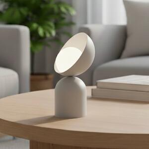 Stolová lampa Boto LN1, sivá, oceľ/sklo, výška 31 cm, G9, Hliník / sivá / zinok, Obývacia izba / jedáleň, kov, Moderný