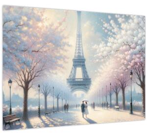 Obraz - Maľba z Paríža (70x50 cm)