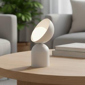 Stolová lampa Boto LN1, béžová, oceľ/sklo, výška 31 cm, G9, Krémová / jantárovo žltá, Obývacia izba / jedáleň, kov, Moderný