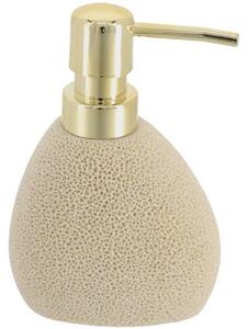 Dávkovač mydla Lumi, piesková/so zlatými prvkami, 200 ml