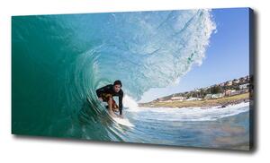 Foto obraz na plátne Surfer na vlne oc-70293058